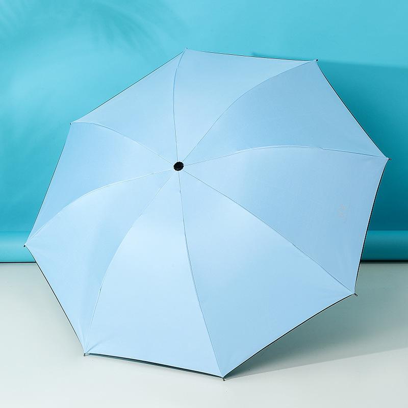 Twelve-Bone Extra-Large Dual-Use Manual Umbrella with Black Glue Sunscreen