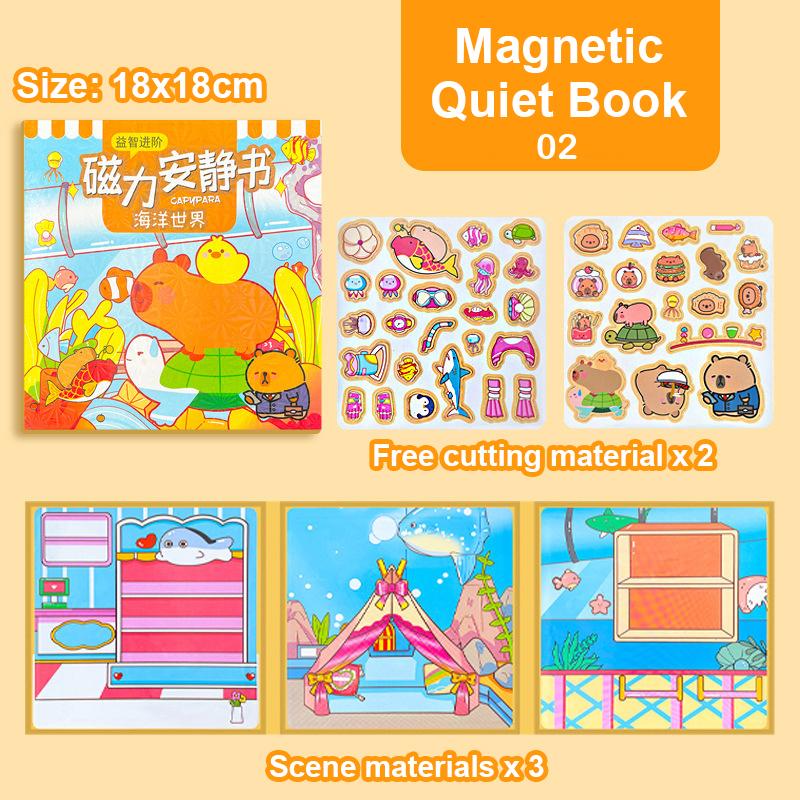 Капибара Магнит на холодильник Мультфильм Игра Книга День рождения Мероприятия Справочник Тихая Книга Целый Детский Декоративный