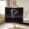 Falcons Logo Print Flannel Blanket High Quality Warm Comfortable Cover for All Seasons Perfect for Gifts Home Decor