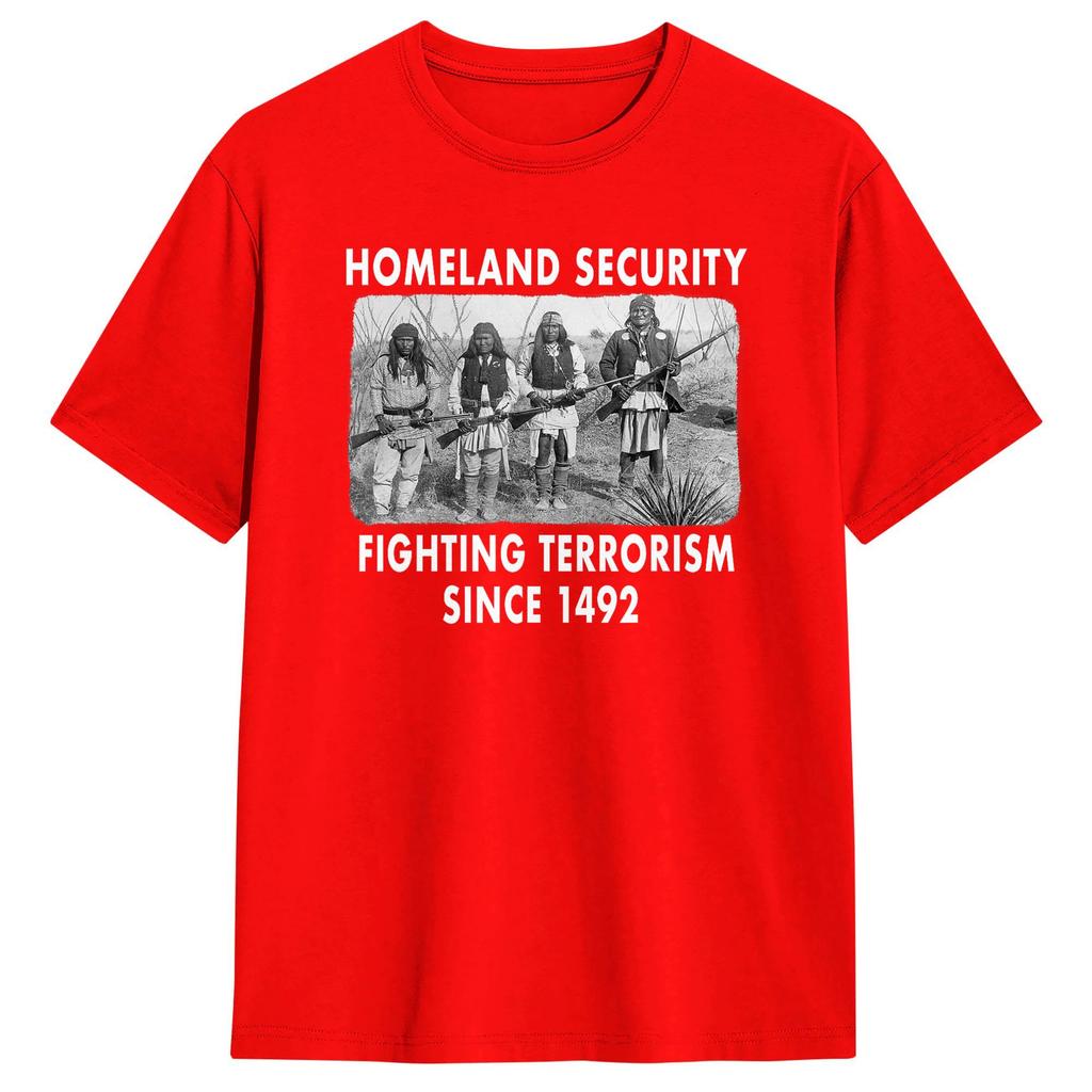 Унисекс Женская Футболка Homeland Security Борьба с Терроризмом Футболки Харадзюку Летняя Футболка Уличная Одежда Хлопковая Одежда Подарок
