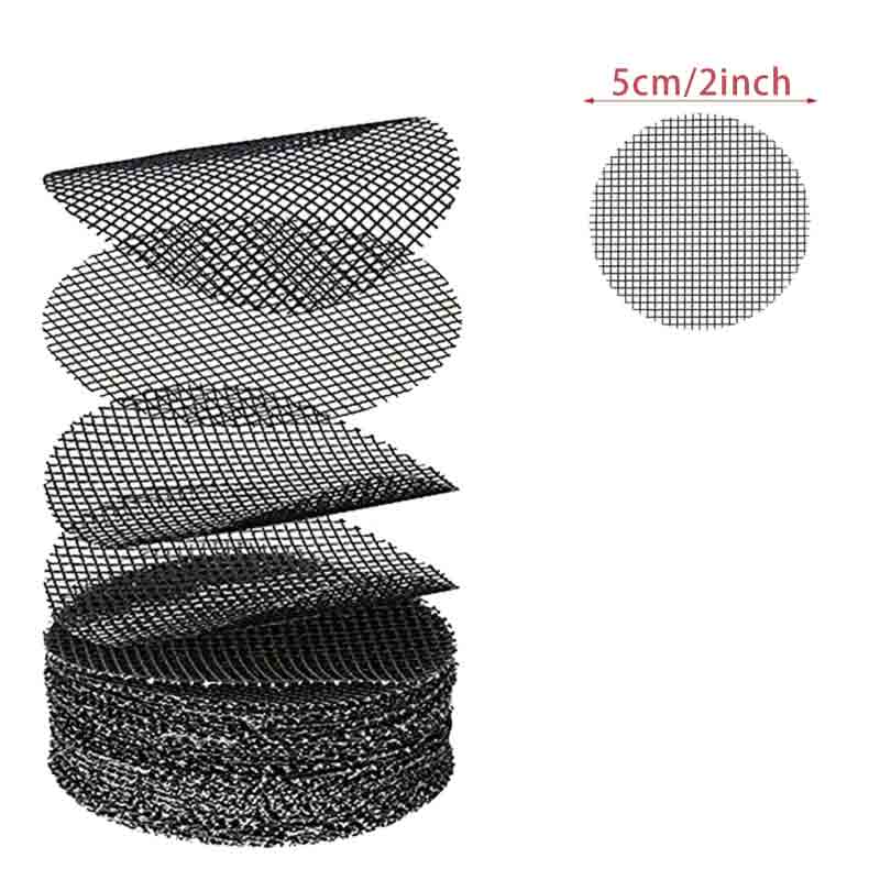 Pot Hole Mesh Pad Mat Grid Round Drainage Hole Screen for Pot Bottom Prevent Soil Loss Anti Bonsai Flower Plant Gardening Tools