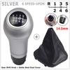 14.5 MM Chrome Manual Gear Shift Knob Head Gear Cover Shift Lever Stick For Mercedes Benz C/E/GLK W202 W203 W204 C180K C200