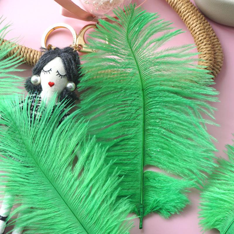 Цветные страусиные перья 15-20 см Свадебное украшение Настенное украшение Перья Настенный ручной букет Материал для ловца снов своими руками