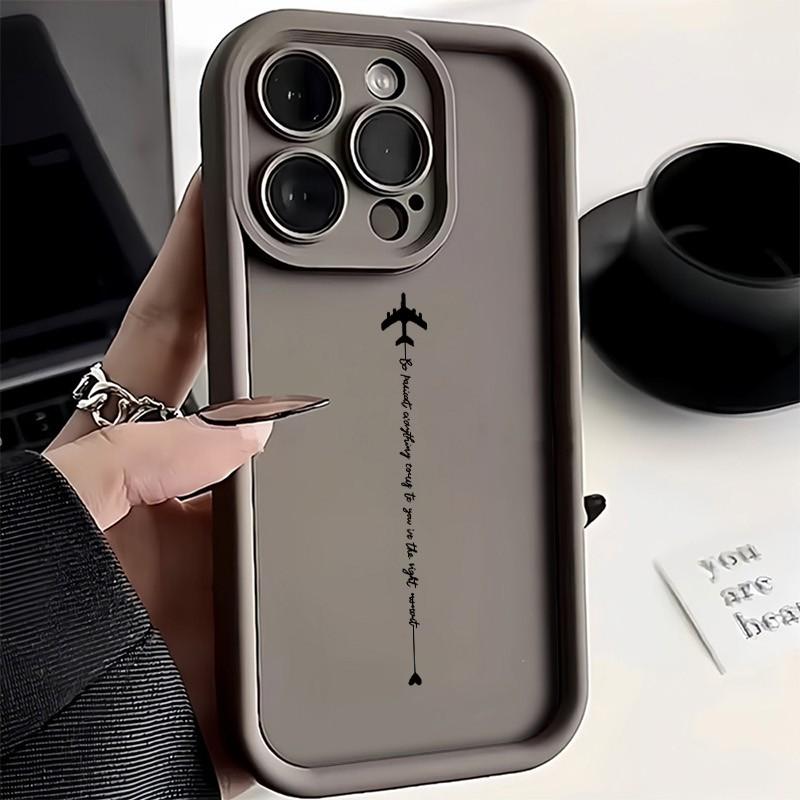 Creative And Unique Airplane Design Phone Case For iPhone 17 16 15 14 13 12 11 Pro Max XS X XR 7 8 Plus 16E 17 Air Bumper Cover
