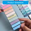2000-4200Pcs Sticky Index Tabs with Binder Ruler Clear Index Labels Reminders On Planner Notebook Calendar Laptop