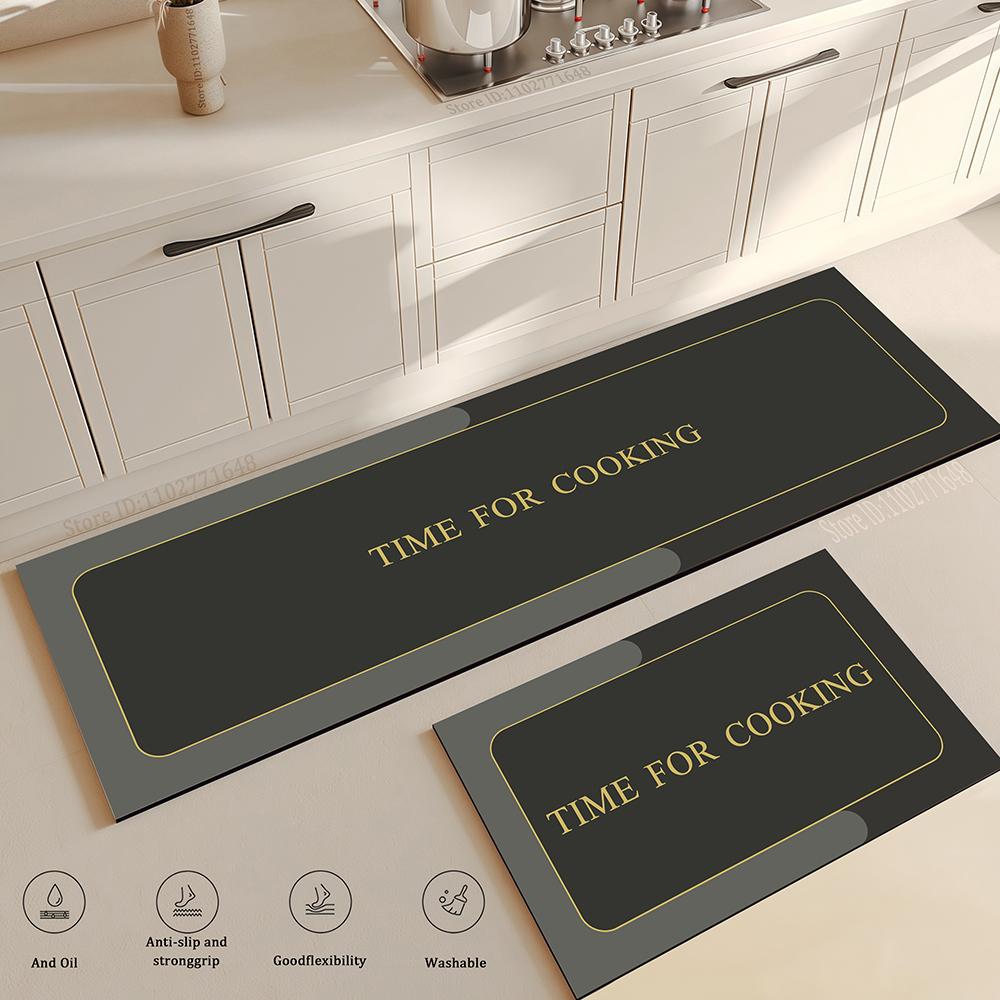Multi-purpose Kitchen Absorption Mat Bathroom Entrance Anti-skid Floor Mat Moisture Absorption Washable Carpet Thick Cheap Rug