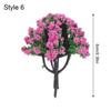 Аксессуары для ландшафтного строительства, украшение железной дороги, миниатюрное цветочное дерево, искусственные пейзажные деревья