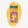 Finger Print Fingerprint Flag Of China Flag Of The Uni Iron On Heat Transfer Printing Vinyl Patches Sticker for Clothes DIY Appliques Washable Patches