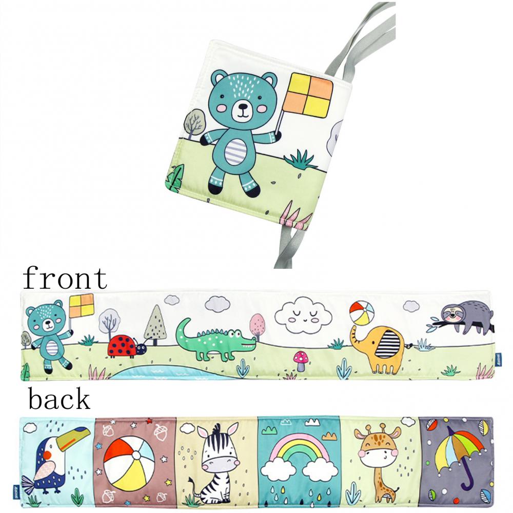 Black White Series Cloth Book Cribs Pram Use Clip On Animal Cloth Book Toys Montessori Baby Visual Stimulation Card Toys