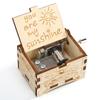 You Are My Sunshine Hand Cranked Music Box Vintage Classic Wooden Melody Box Christmas Decor Decorative Music Box Birthday Gift