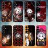 Чехол для телефона P-Pierrot T-The Freak CircusS для Samsung Galaxy A20,21s,22,31,32,52,53,72,73,80,91 Мягкий черный корпус