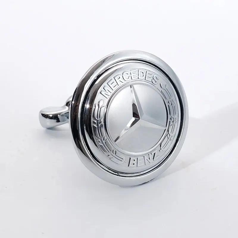KSCO4 45mm Car Front Emblem Badge Modified Bonnet Chrome Hood Cover for Mercedes Benz AMG W203 W204 C E S Class W210 W211 W220