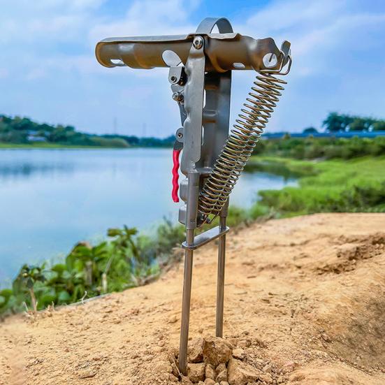 Автоматический держатель для удочки, универсальный, регулируемый, с пружинной фиксацией, опорный кронштейн для удочки