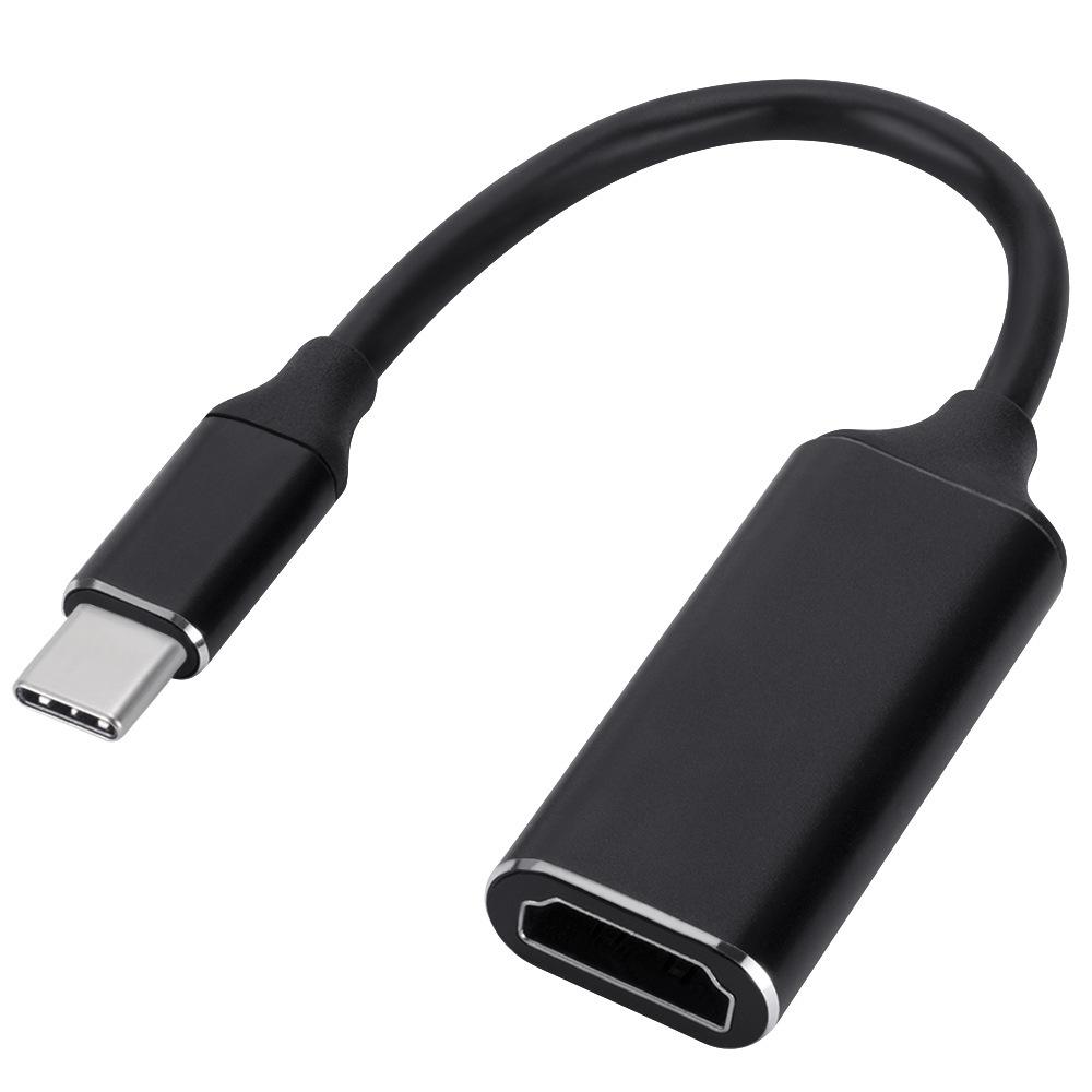Алюминиевый кабель-адаптер Type-C на HDMI 4K для мобильных телефонов и ноутбуков