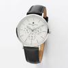 Salvatore Marra SM22102-SSWH watch, men's, white, leather belt