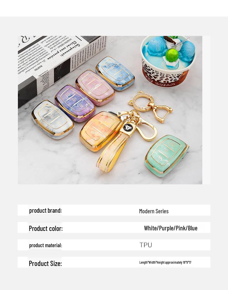 Современный чехол для ключа автомобиля для ix25, ix35, Sonata, Elantra, Mistra - Защитный чехол-сумка