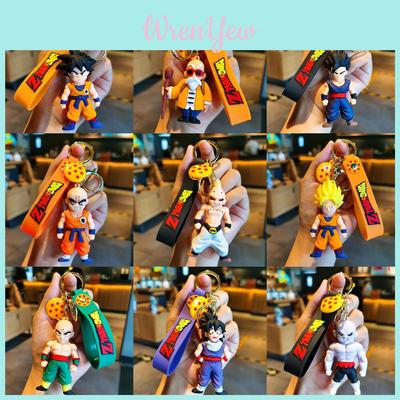 Очаровательный брелок Dragon Ball Гоку ПВХ фигурка Милый аниме кулон для автомобиля Подарок