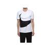 Nike Спортивная футболка с большой галочкой, мужские топы, белые AR5192-103