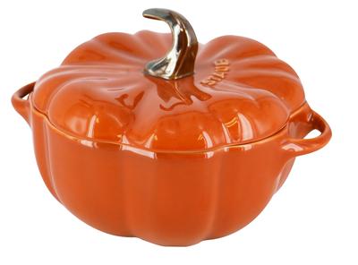 Керамический термостойкий контейнер для хранения staub Cocotte, безопасный для использования в микроволновой печи, японский La Cocotte, специальная форма "Тыква 13 см" [Авторизованный продукт] 40511-555
