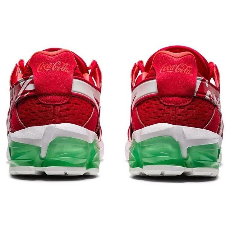 Coca-Cola x Asics Gel-Quantum 90 Унисекс Низкие Ткань Синтетика ТПУ Беговые Кроссовки Красный 1023A062-600