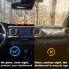 Dashboard Cover Dash Mat for Toyota Tacoma 2025-2016 (Without HUD Models) Car Dash Board Pad Anti-Glare Carpet Sunshield Protect