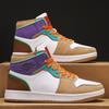 2025 Spring Men's and Women's Shoes High-top Basketball Korean Version Classic Board Shoes European Station Retro Casual Trend Sports Shoes
