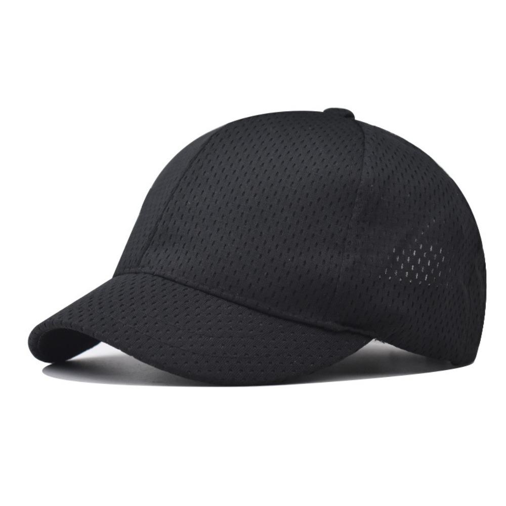 Quick Drying Mesh Cap Breathable Trucker Caps Versatile Short Brim Baseball Cap  Unisex