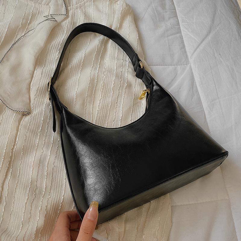 Винтажная женская сумка через плечо из искусственной кожи, трендовые зеленые сумки через подмышки для женщин, минималистичная роскошная дизайнерская маленькая сумочка