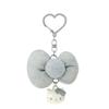 Sanrio Hello Kitty Брелок с лентой Серебристый (Я люблю Хеллоу Китти ) Япония НОВЫЙ