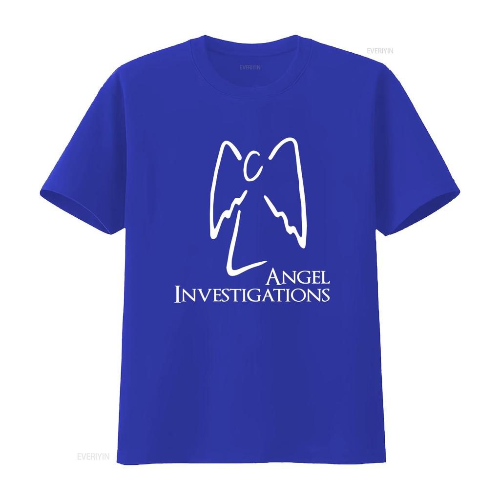 Футболка Angel Investigations Смешная гик-футболка Вдохновленная Баффи — истребительницей вампиров Идеальный подарок на ТВ винтажный Стильная стираная футболка с принтом