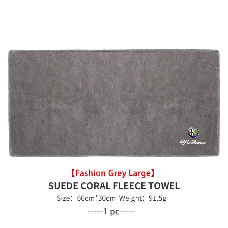 Car Wiping Drying Cloth Towel Absorbent Microfiber Towel For Alfa Romeo 159 Giulietta Giulia 147 Mito 156 159 166 GT Stelvio