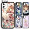 Мягкий чехол для телефона Krajews Card Captor Sakura для iPhone 14 5 6s 7 8 plus X XR XS 11 12 13 pro max Samsung S21 S22 ultra Plus