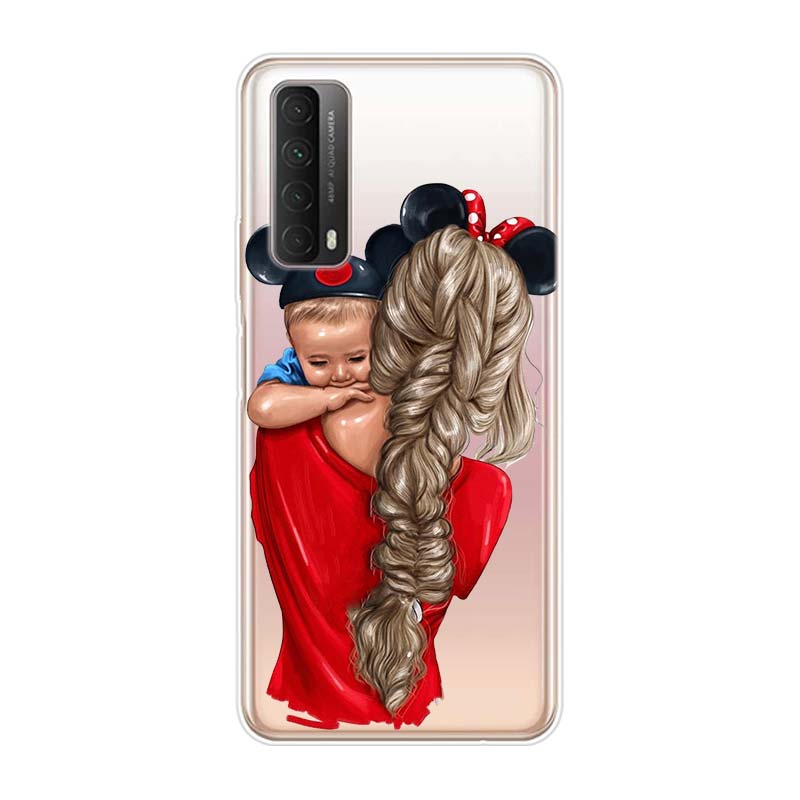 Мягкий чехол для телефона для семьи, мамы и папы, для Huawei Y9S Y6S Y8S Y9A Y7A Y8P Y7P Y5P Y6P Y7 Y6 Y5 Pro Prime 2020 2019