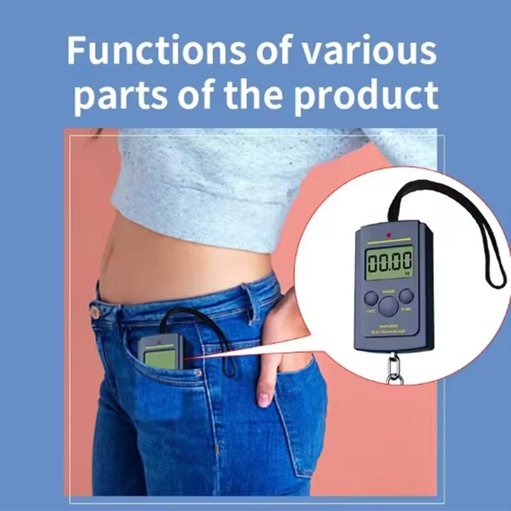 Электронный ЖК-дисплей Цифровые электронные весы Электронные весы для подвешивания на крючке Рыболовные весы
