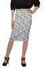 Moomaya Poly Spandex Skirt Printed Pencil Skirt Plus Size Summer Wear