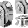 Corrosion Resistant V Sliding Gate Roller Wheel 304 Stainless Steel Pulley  Material Handling