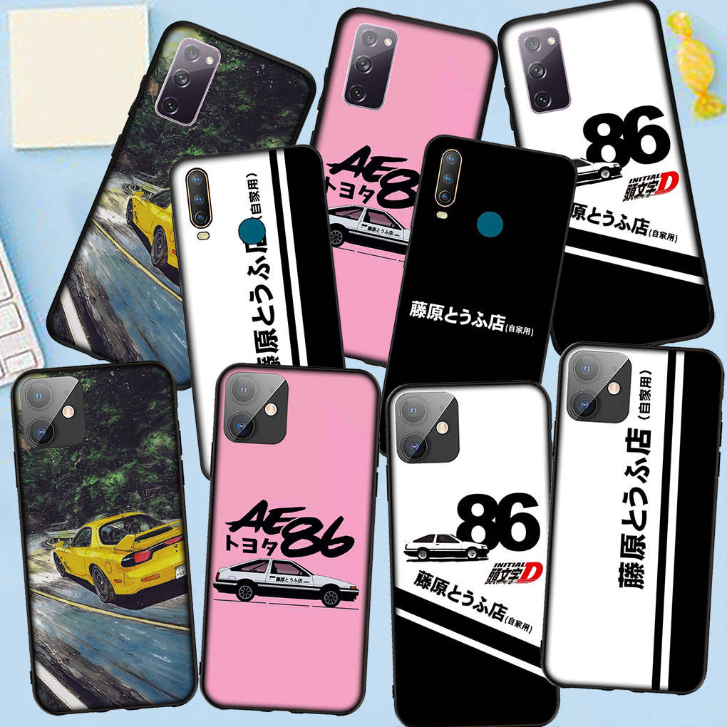 Чехол для телефона Samsung Galaxy S25 S24 S23 iPhone 16 15 Xiaomi Redmi Note 14 13 12 11 Pro Max OPPO Moto Huawei Supercar Initial D Super Car AE86 Cover
