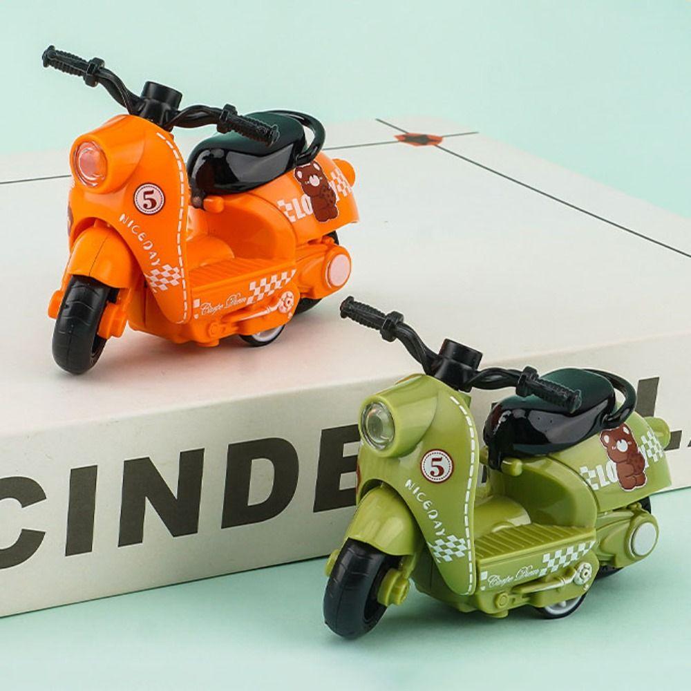 Литой цинковый сплав Модель мотоцикла Миниатюрный мотоцикл Игрушка с инерционным механизмом Домашнее украшение