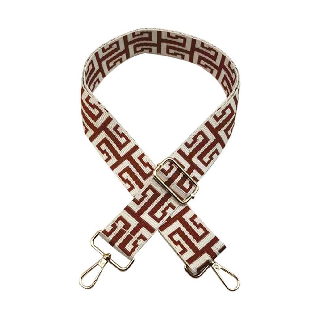 Регулируемый широкий ремень для сумки с этническим узором Прочный этнический ремень для сумки Замена Этнический плечевой ремень для сумки Прочный