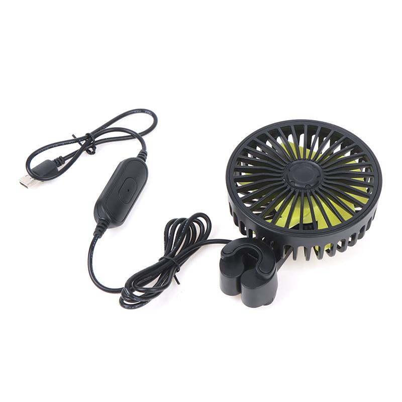 Подголовник заднего сиденья автомобиля, 3-скоростной USB-вентилятор воздушного охлаждения для внедорожника, грузовика, авто