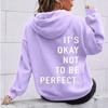 Womens Oversized Drop Shoulder Hoodie With Letter Print Loose Fit Long Sleeve Casual Sweatshirt