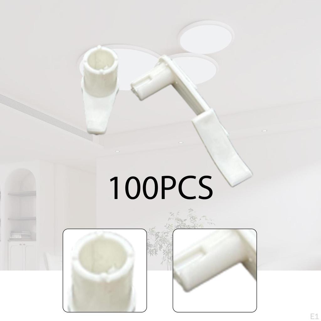 100 Pieces Lamp Shade Clips Ceiling Light Fixed Clip for Flush Mount Lights Fixture