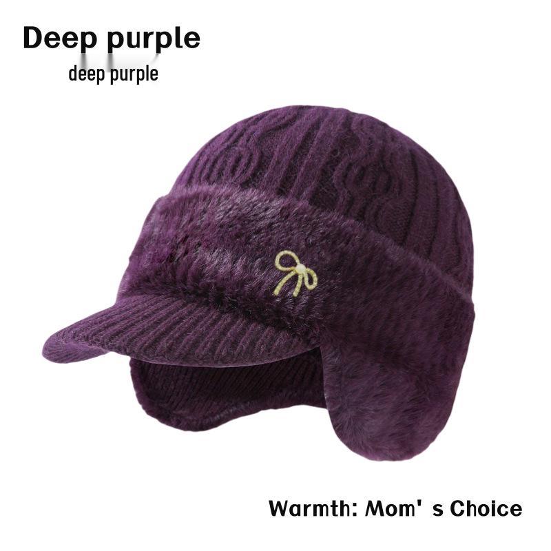 Ветрозащитная шапка на флисовой подкладке с защитой ушей для людей среднего и пожилого возраста - Теплая и стильная для осени и зимы