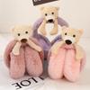Soft For Children Stuffed Funny Unisex Female Ear Flap Bear Shape Earwarmer Cute Cartoon Earmuff