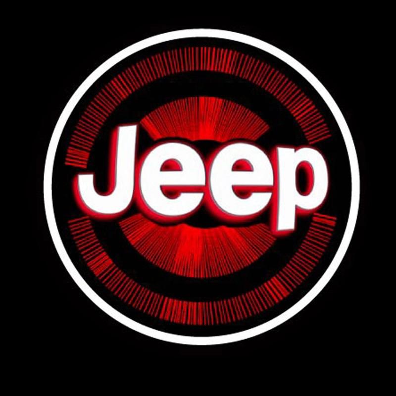 CNF1 Car Door Projection Welcome Light Laser Illuminated Ambient Light For Jeep Grand Cherokee Wrangler JK Gladiator Compass Renegade