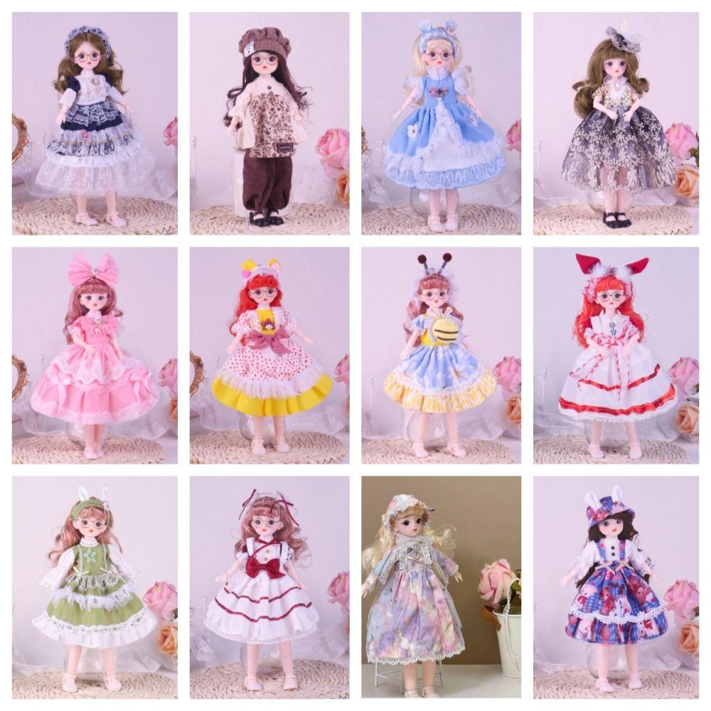 Каваи BJD Подвижная шарнирная кукла Красивая нарядная кукла Одежда для куклы BJD 30см Нарядная кукла Малыш