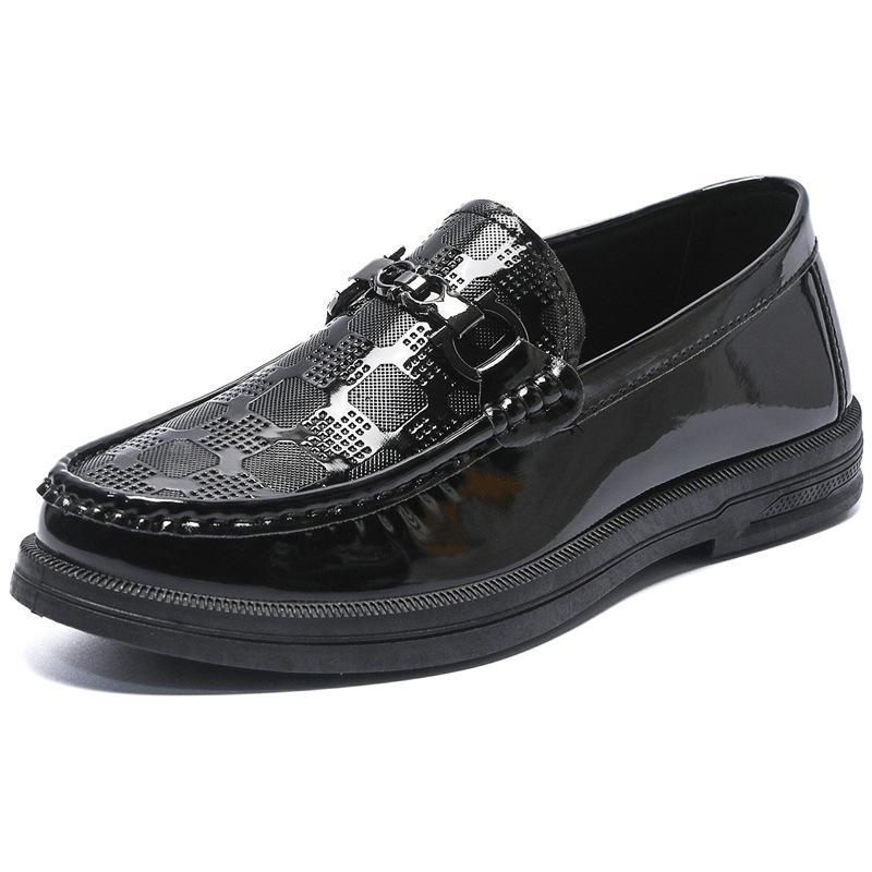 Весенние дышащие повседневные кожаные туфли мужские британские однопедальные универсальные туфли Doudou с мягкой подошвой повседневные нескользящие низкие мужские туфли прилив