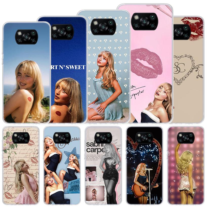 CR66 S-Sabrina C-Carpenter Soft Case For Xiaomi Poco X7 X6 X5 X4 X3 Nfc F7 Ultra F6 F5 Pro Phone Cover F4 Gt F3 M5S M4 M3 M5 M6