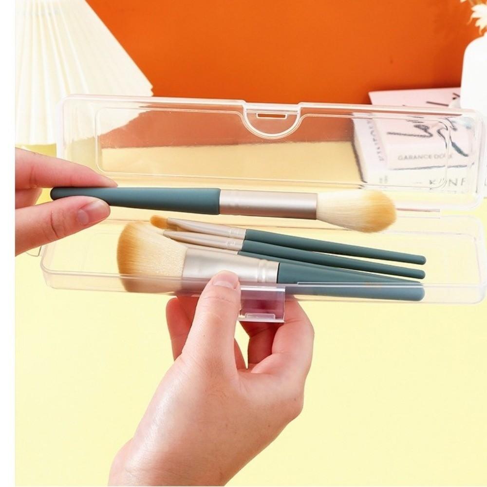 3 pcs Dustproof Lid Cosmetics Storage Box Reusable Clear Storage Case Kitchen Gadgets