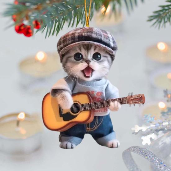 Собака Кошка Автомобильный Шарм Акриловый Подвеска на Зеркало Заднего Вида Милый Брелок для Рюкзака Уникальная Форма Автомобиль